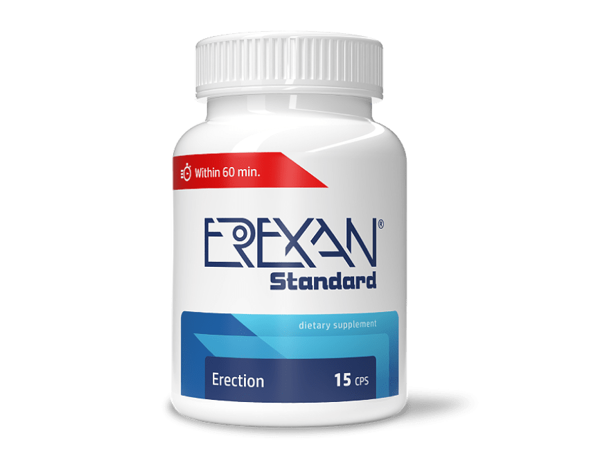 EREXAN Standard pro intimní potřeby mužů v každém věku – 15 kapslí