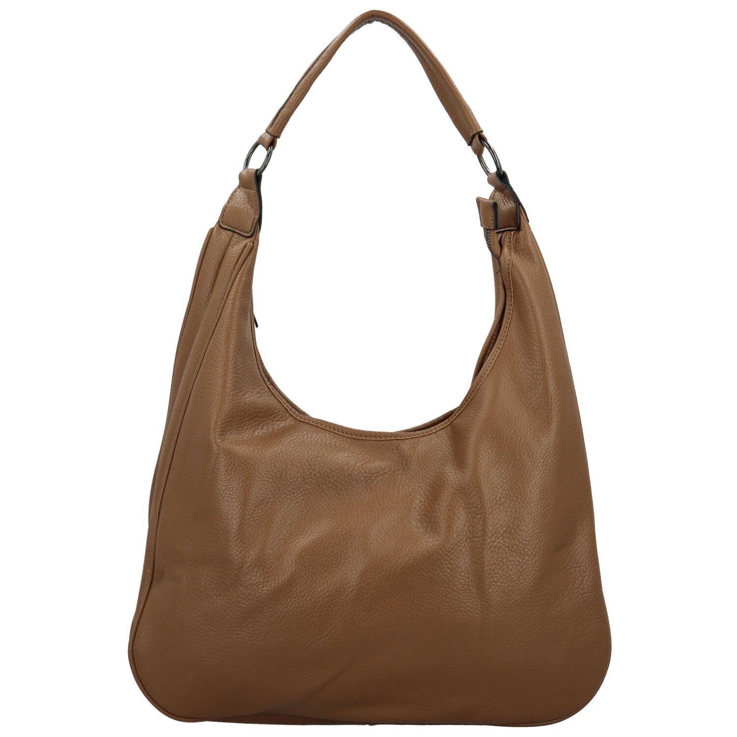 Stylová dámská koženková kabelka na rameno Petrit, khaki