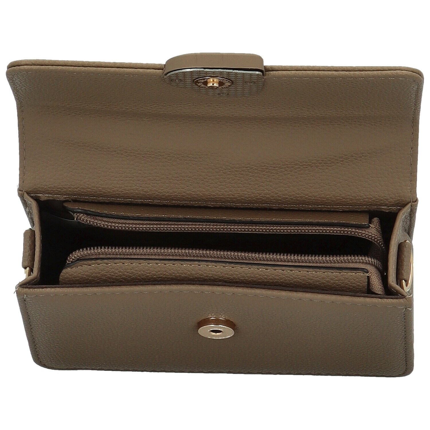 Módní dámská koženková kabelka do ruky Derin, khaki