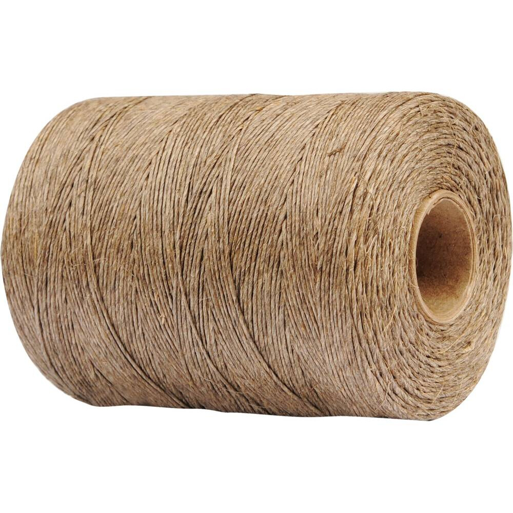 Provázek lněný 10 dkg - hnědý