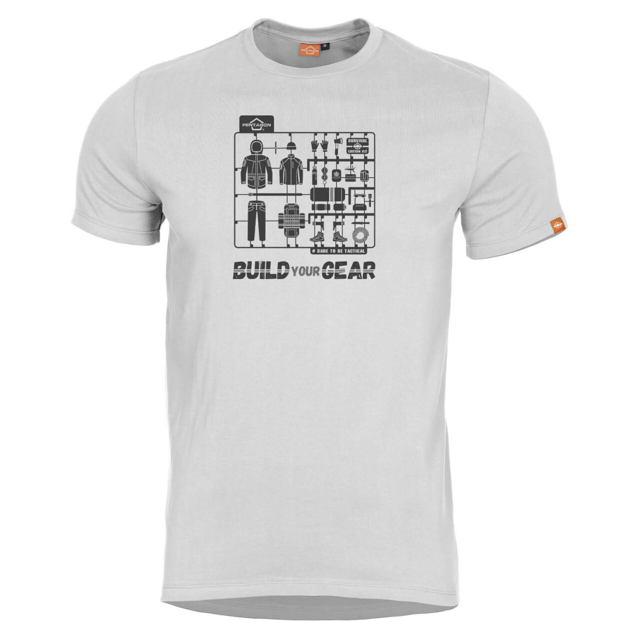 Tričko Pentagon Ageron Build Your Gear - bílé, L