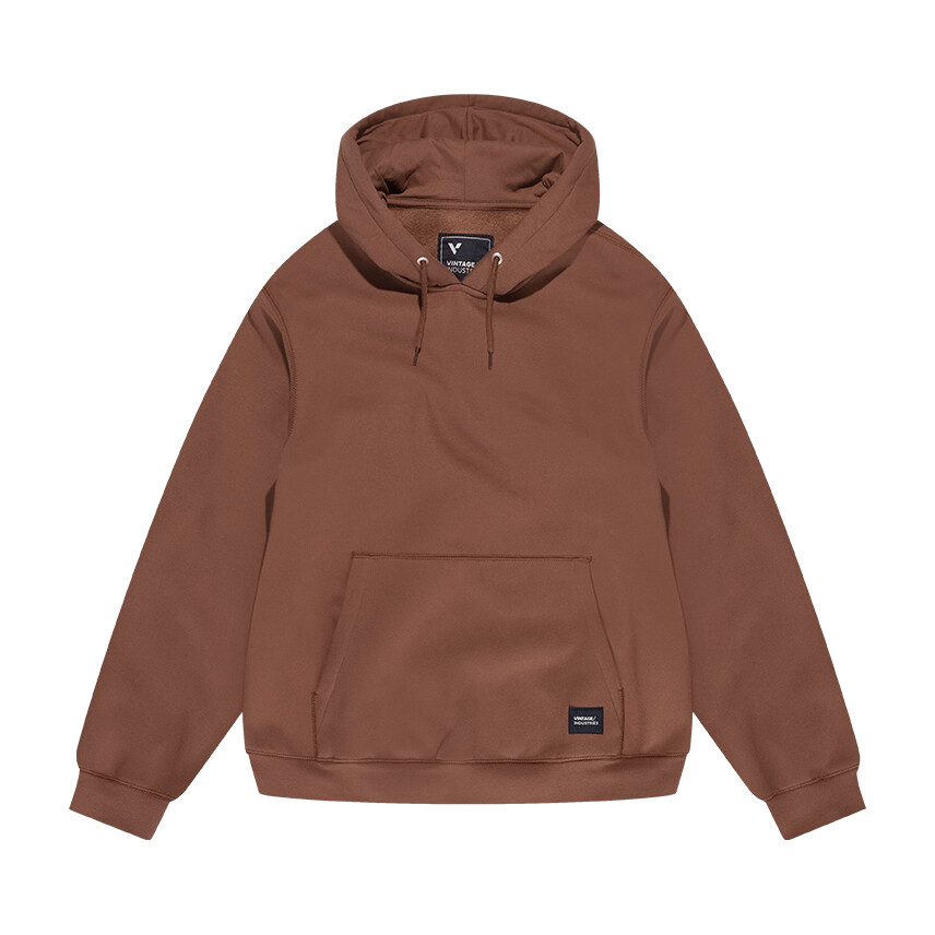 Mikina Vintage Industries Alta Hooded - hnědá, M