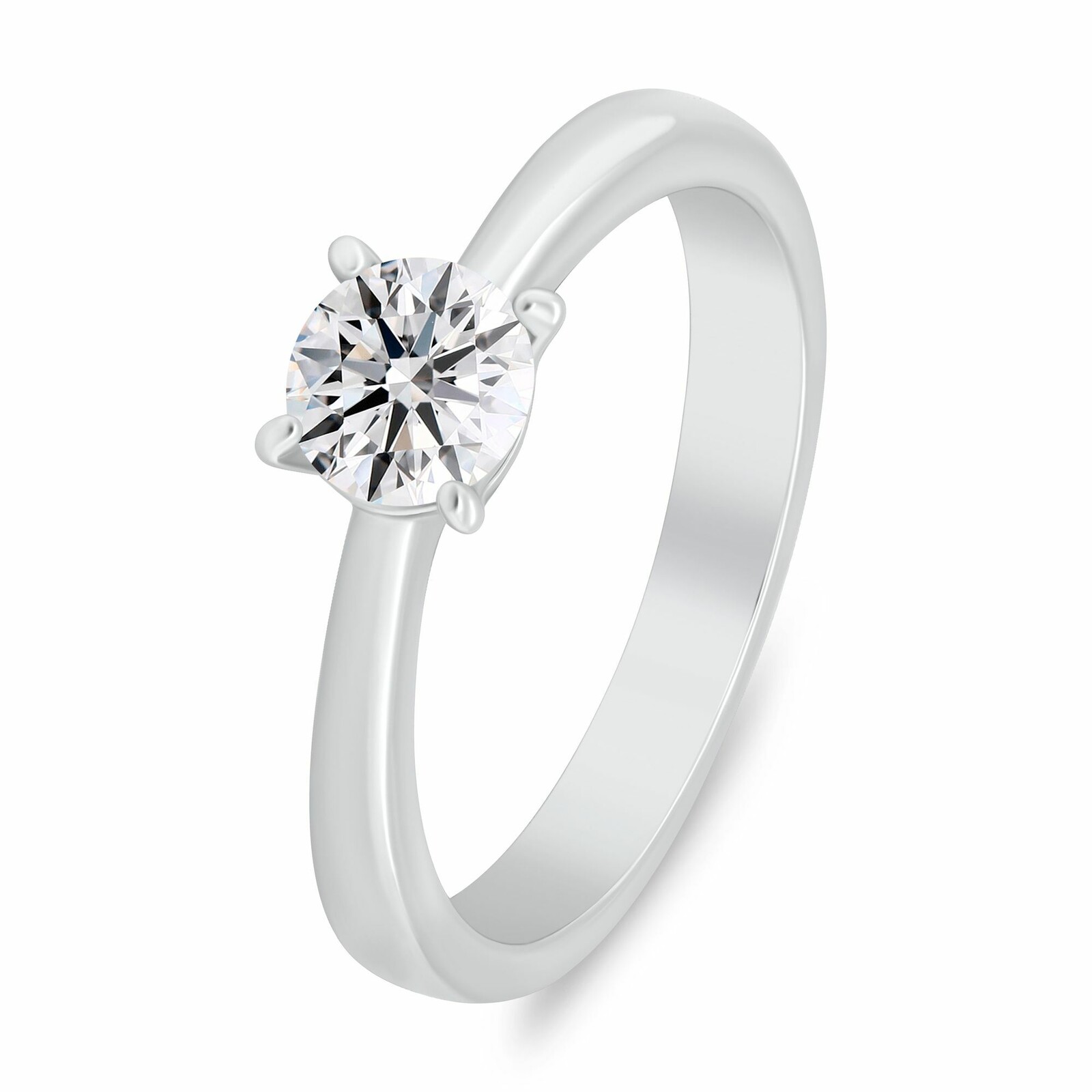 Brilio Silver Zásnubní stříbrný prsten s kubickým zirkonem RI157W 50 mm