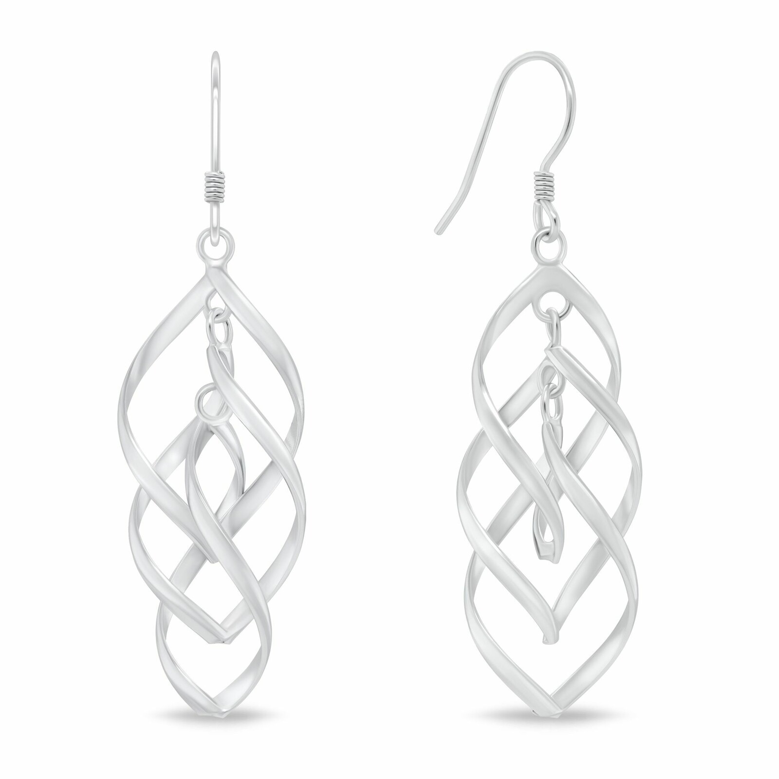 Brilio Silver Jedinečné dlouhé náušnice ze stříbra EA1196W