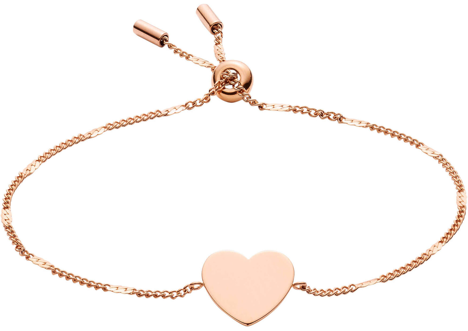 Fossil Bronzový náramek se srdíčkem JF02965791