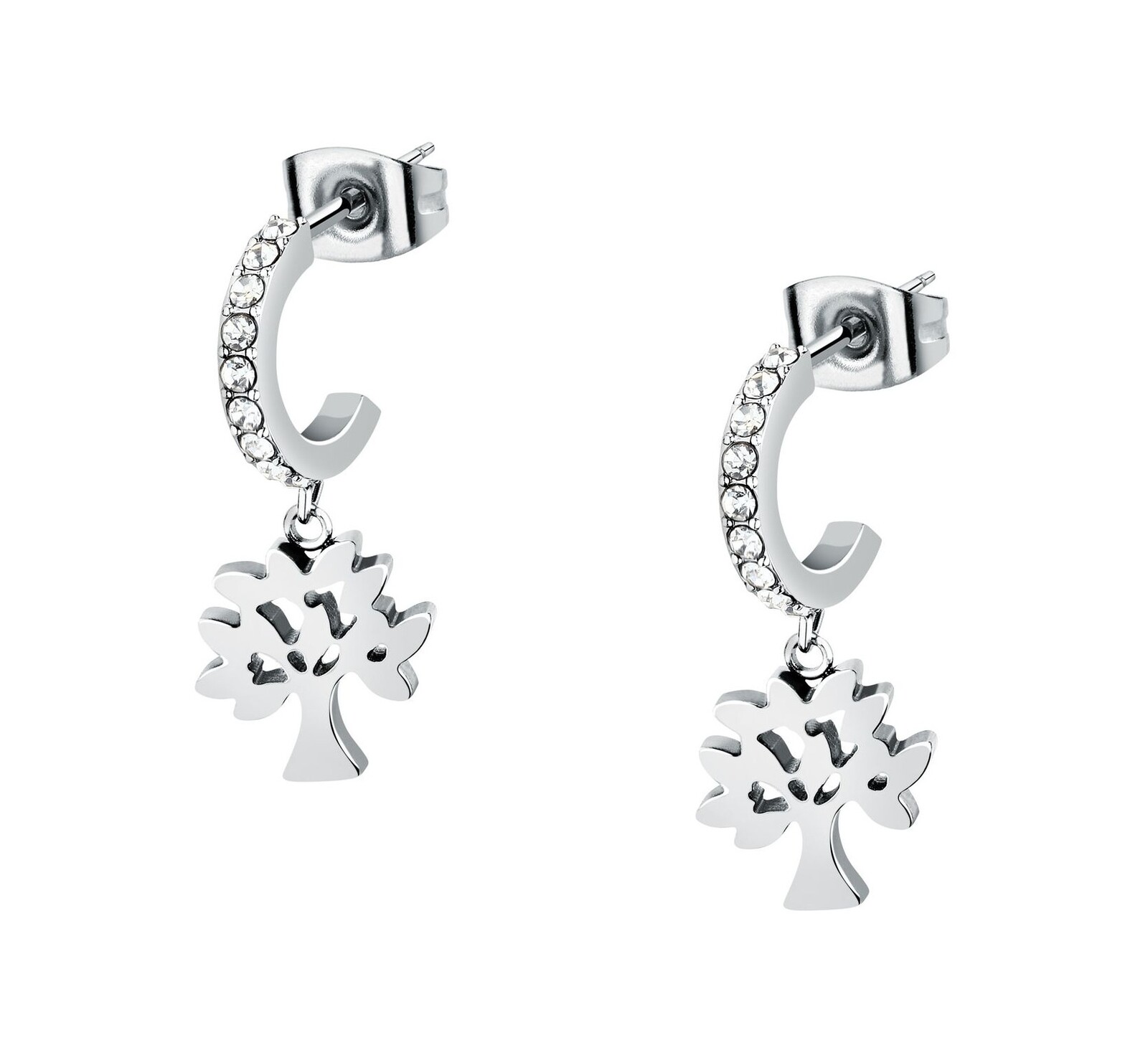 La Petite Story Nadčasové ocelové náušnice Strom života LPS01AYQ120