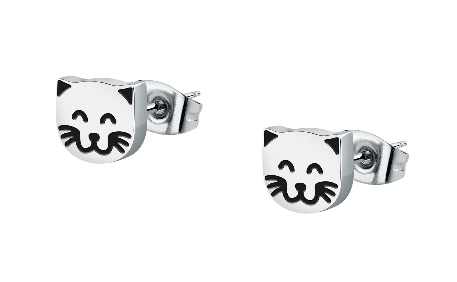La Petite Story Roztomilé ocelové náušnice Kočičky LPS01AYQ119