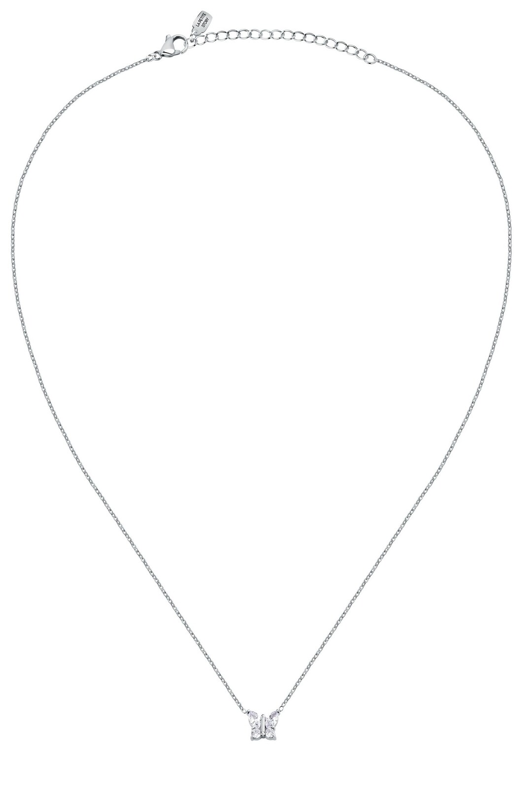 La Petite Story Půvabný ocelový náhrdelník Motýlek Friendship LPS10ARR112