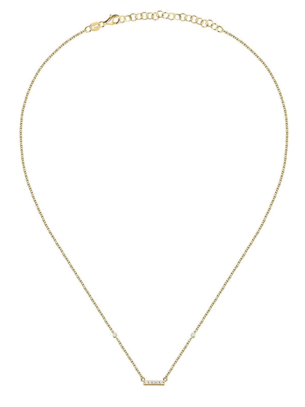 La Petite Story Elegantní pozlacený náhrdelník s kubickými zirkony Silver LPS10AWV81