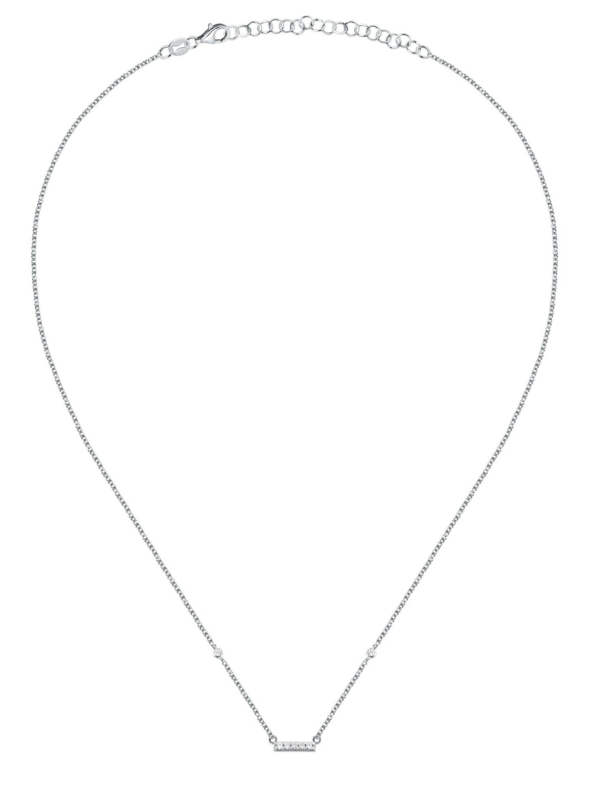 La Petite Story Elegantní stříbrný náhrdelník s kubickými zirkony Silver LPS10AWV82