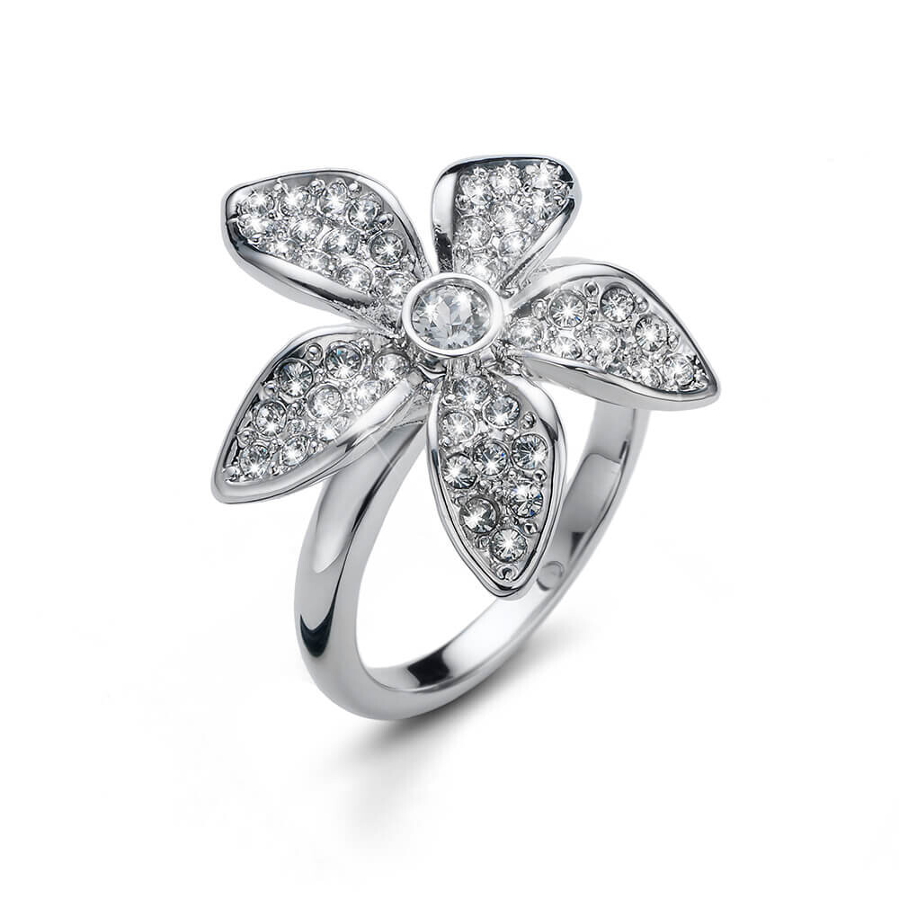 Oliver Weber Originální prsten s krystaly Wonder 41146 S (49 - 52 mm)