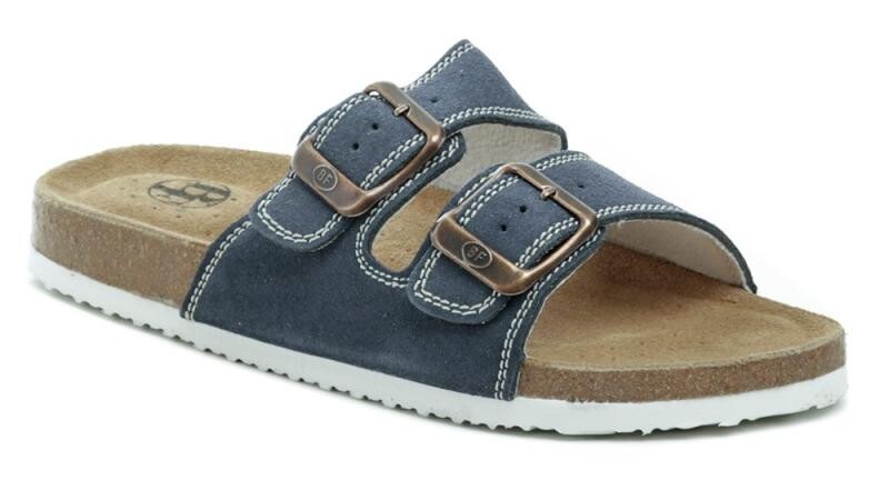 Best Feet BY-113-17-99 modré pánské nazouváky