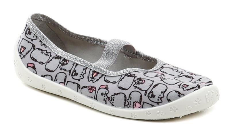 Raweks Sylwia S22 šedo růžové dívčí baleríny