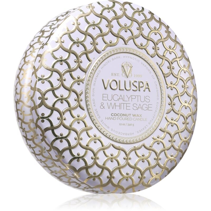 VOLUSPA Maison Blanc Eucalyptus & White Sage vonná svíčka v plechovce 340 g