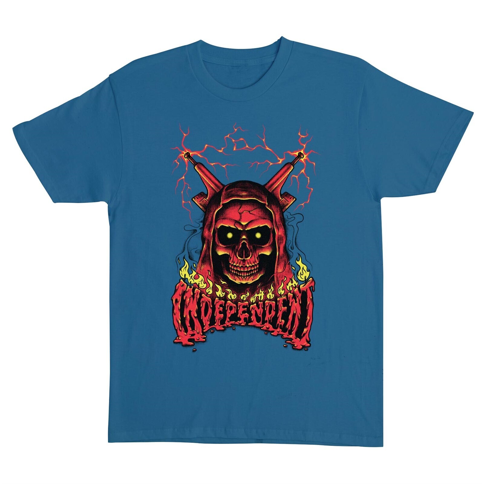 triko INDEPENDENT - Sacrificial Span S/S Heavyweight T-Shirt Indigo (156787) velikost: M