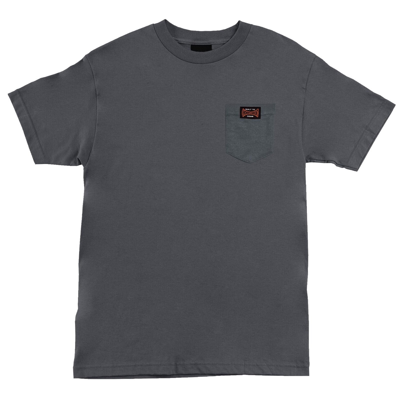 triko INDEPENDENT - Built To Grind S/S Pocket Heavyweight T-Shirt Charcoal (156988) velikost: XL