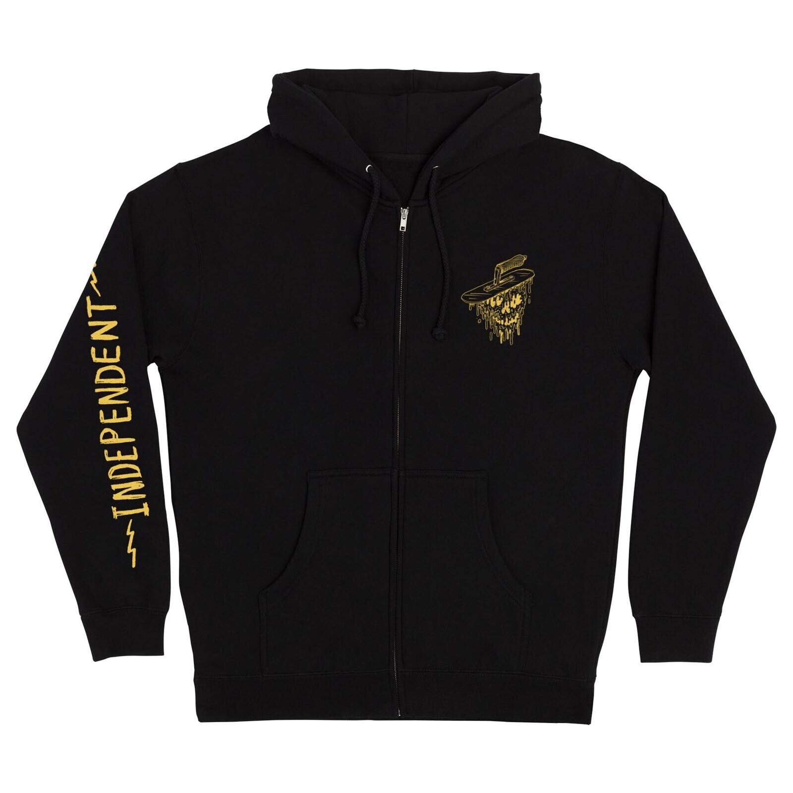 mikina INDEPENDENT - Bratrud Notebook Zip Hooded Heavyweight Sweatshirt Black (156870) velikost: XXL