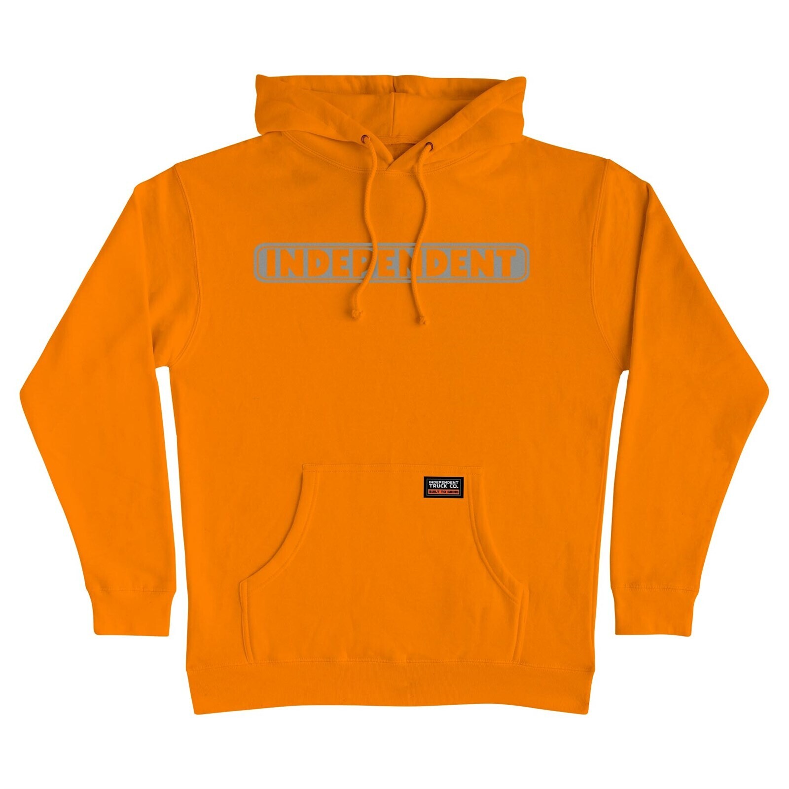 mikina INDEPENDENT - Bar Logo Reflective P/O Hooded Heavyweight Sweatshirt Safety Orange (156886)