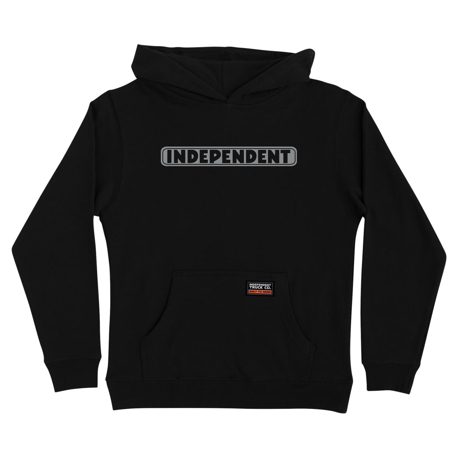 mikina INDEPENDENT - Bar Logo Reflective P/O Hooded Midweight Sweatshirt Black (157136) velikost: XL