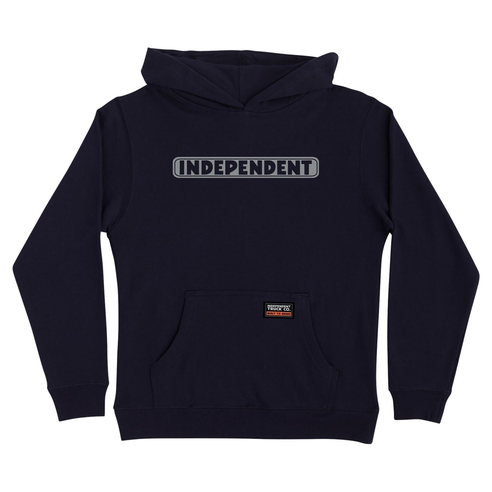 mikina INDEPENDENT - Bar Logo Reflective P/O Hooded Midweight Sweatshirt Navy (157140) velikost: L