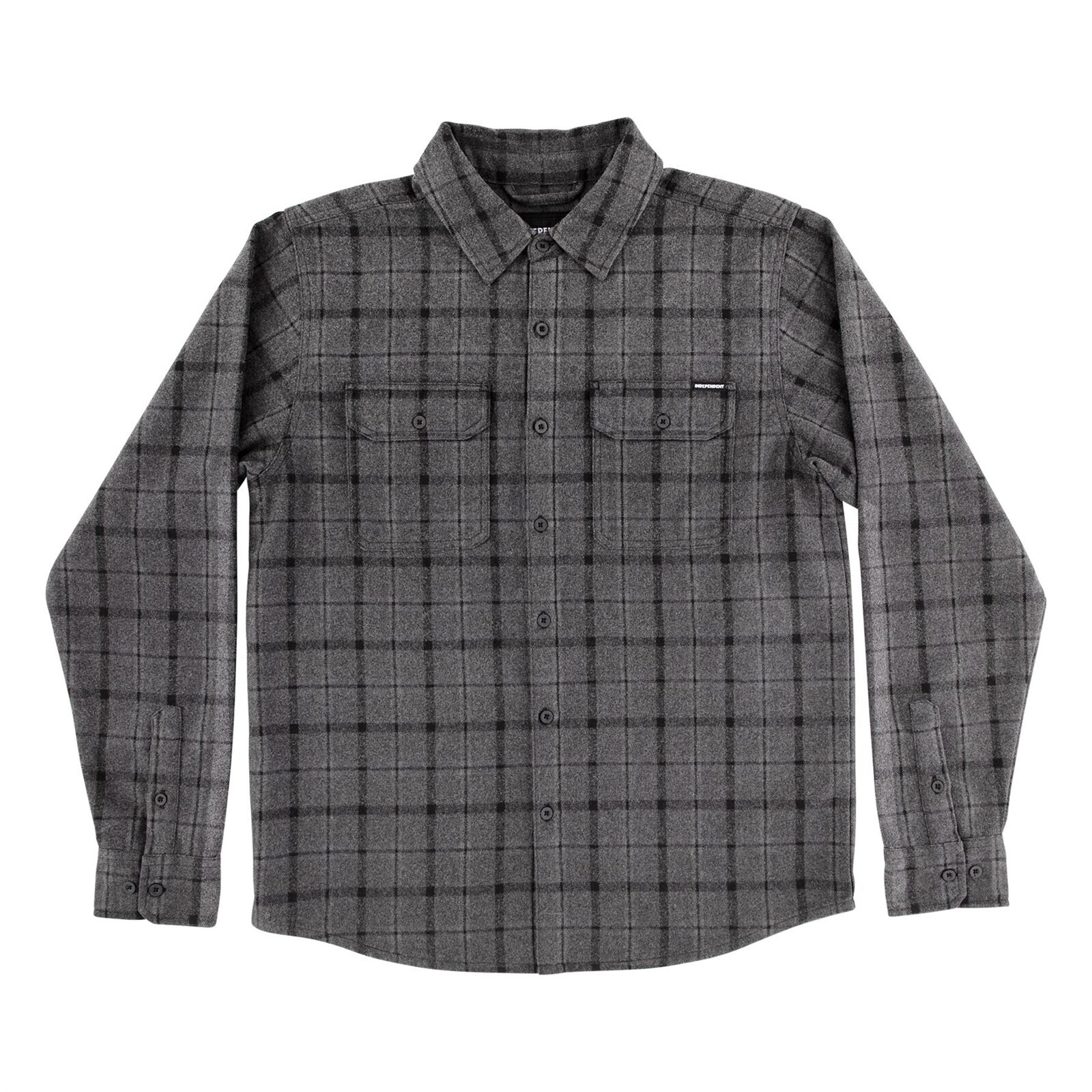 košile INDEPENDENT - Belmont L/S Flannel Top Black/Grey (156689)