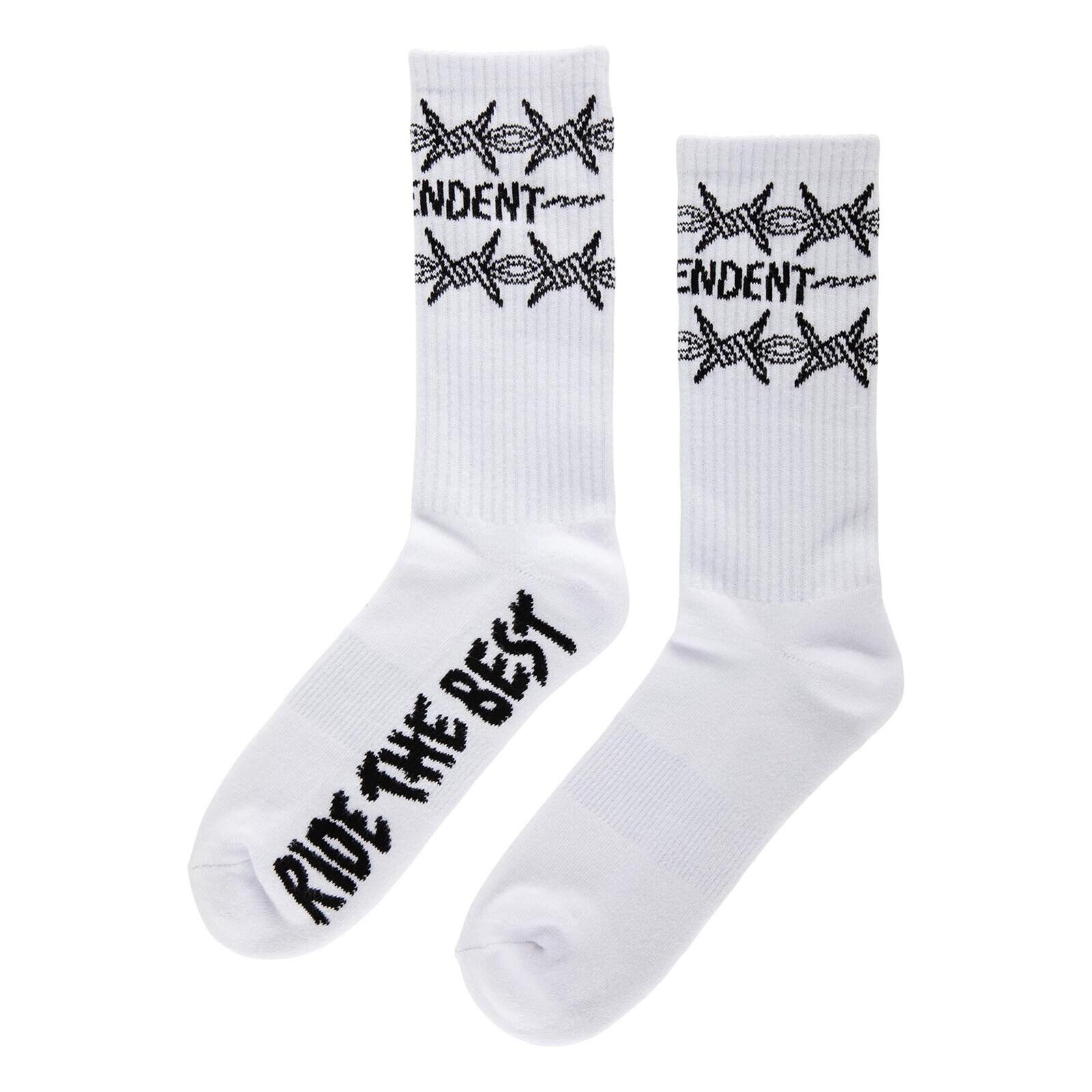 ponožky INDEPENDENT - Bratrud Notebook Crew Socks White (156709)