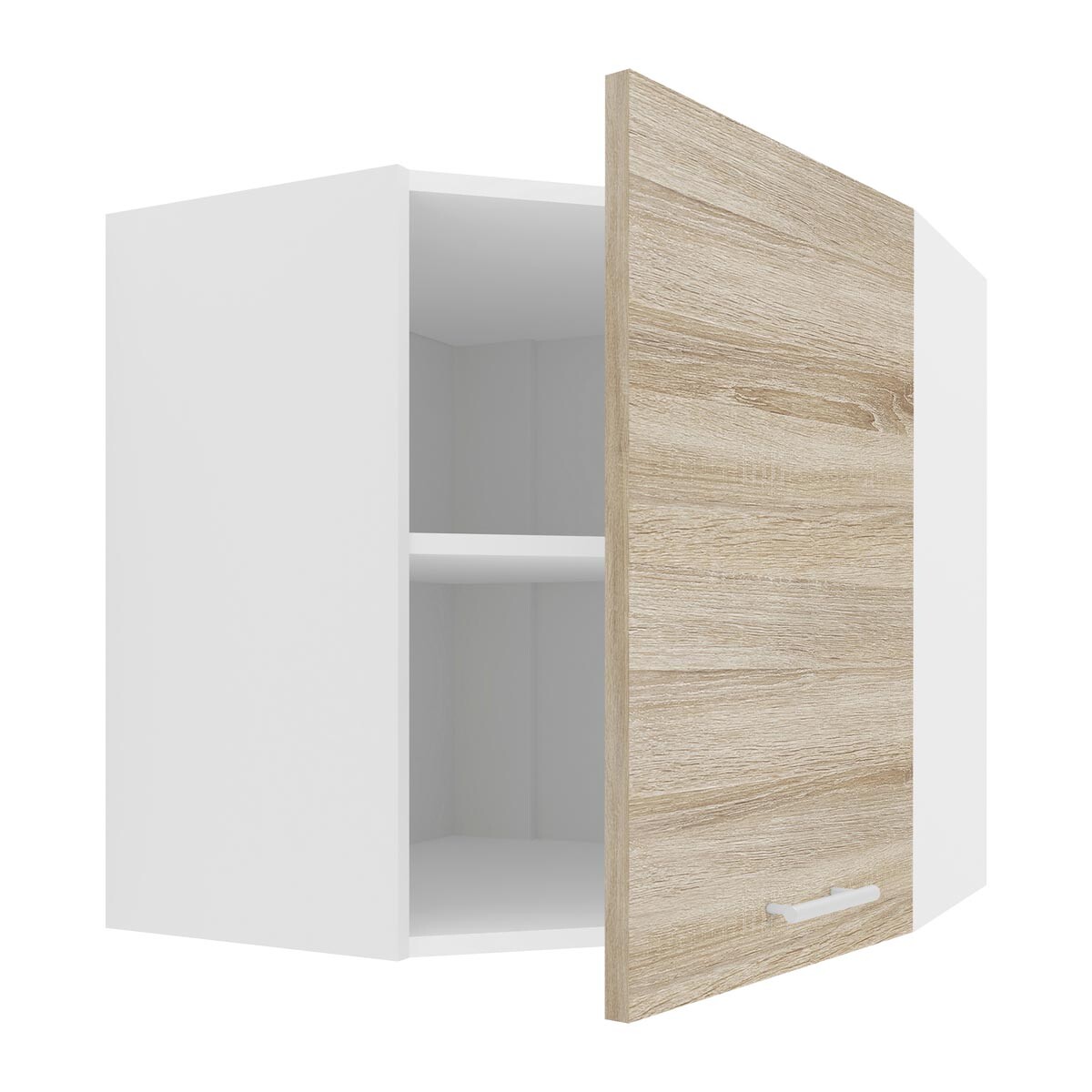 VCM Horní rohová kuchyňská skříňka Esilo, 57 cm, sonoma dub