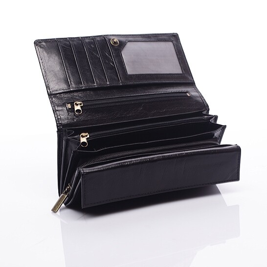 Dámská kožená peněženka Pure Design in Black