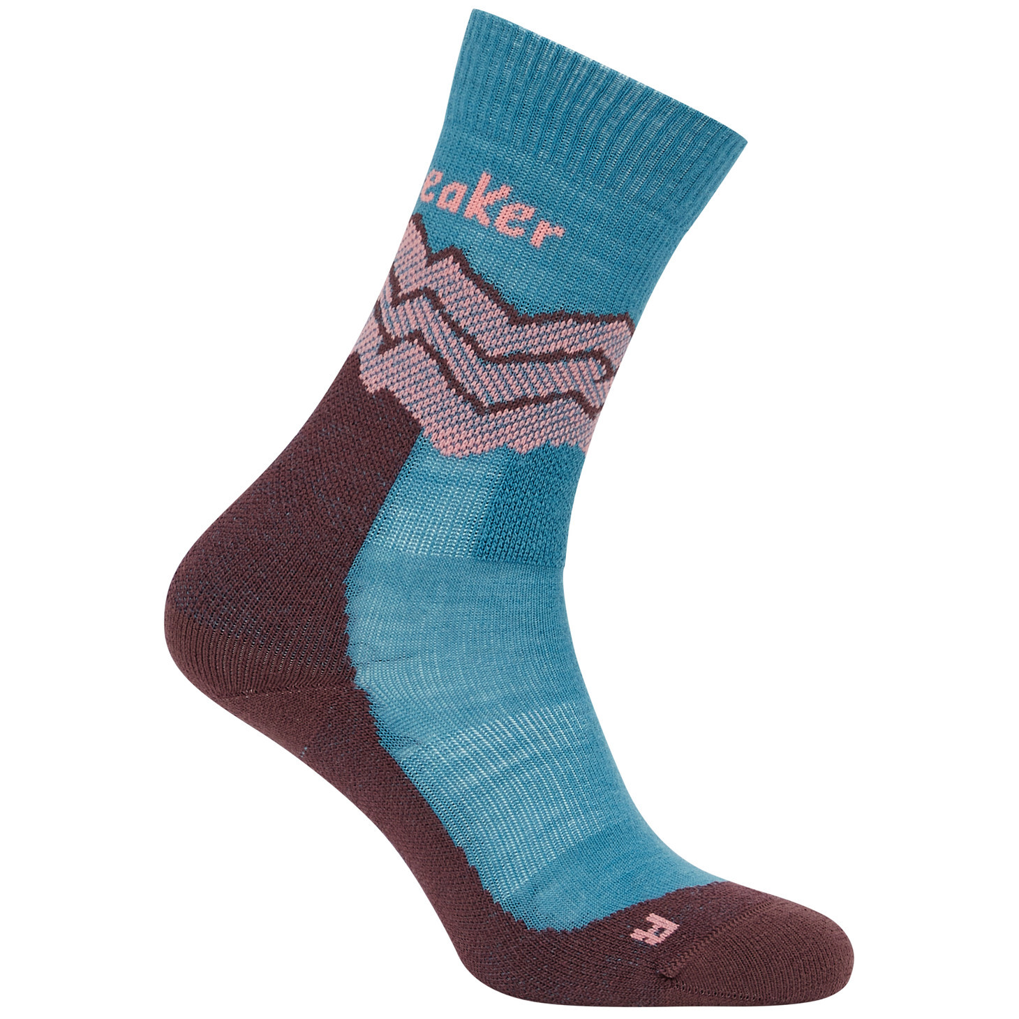 Dámské ponožky Icebreaker Women Merino Hike+ Medium Crew Across the Peaks Velikost ponožek: M / Barva: modrá