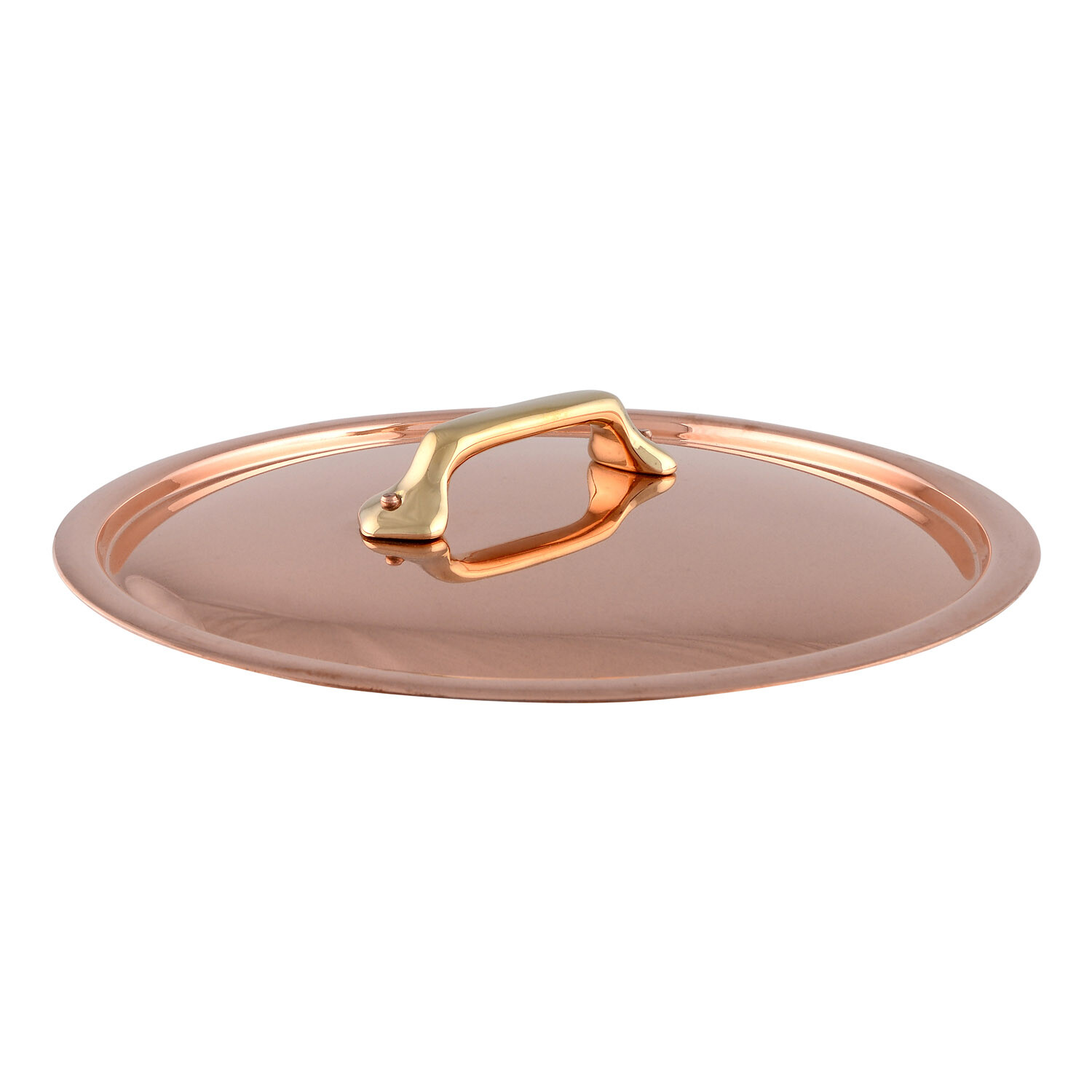 Měděná poklice s bronzovým úchytem O 18 cm MAUVIEL