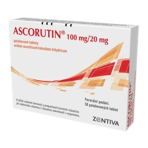 ASCORUTIN 100MG/20MG potahované tablety 50(5X10)