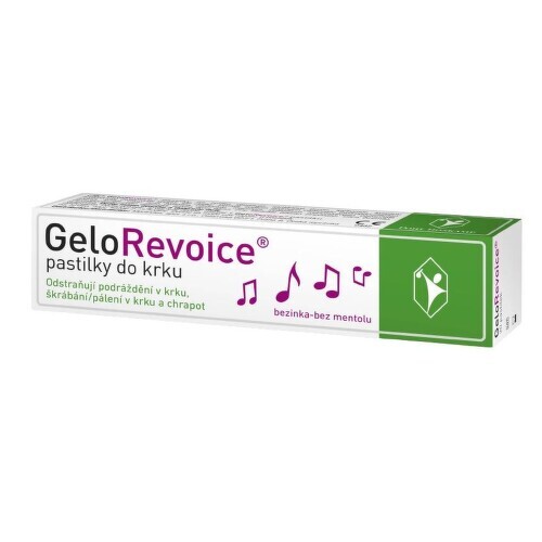 GeloRevoice pastilky do krku bezinka-bez mentolu 20ks
