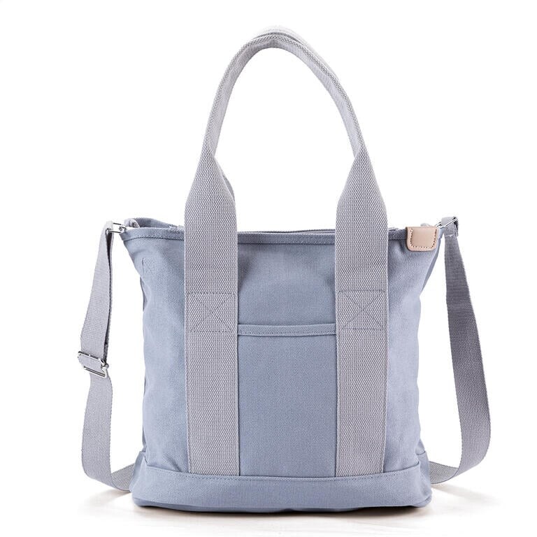 Dámská plátěná kabelka šedá