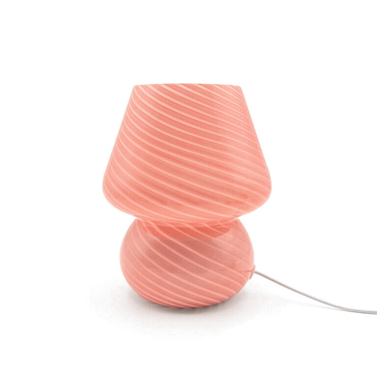 LED stolní lampička růžová