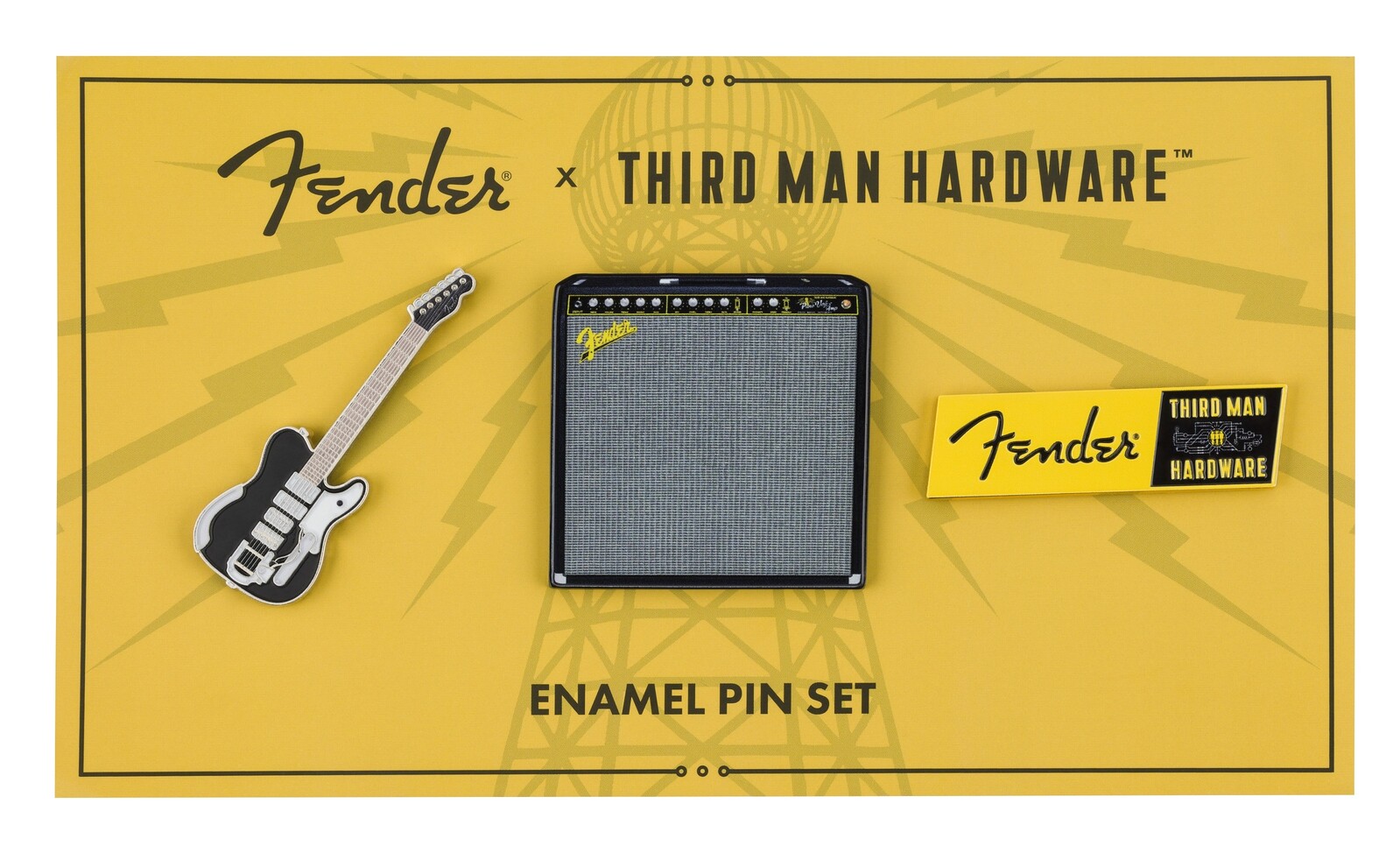 Fender x Thirdman Hardware Lapel Pin Set