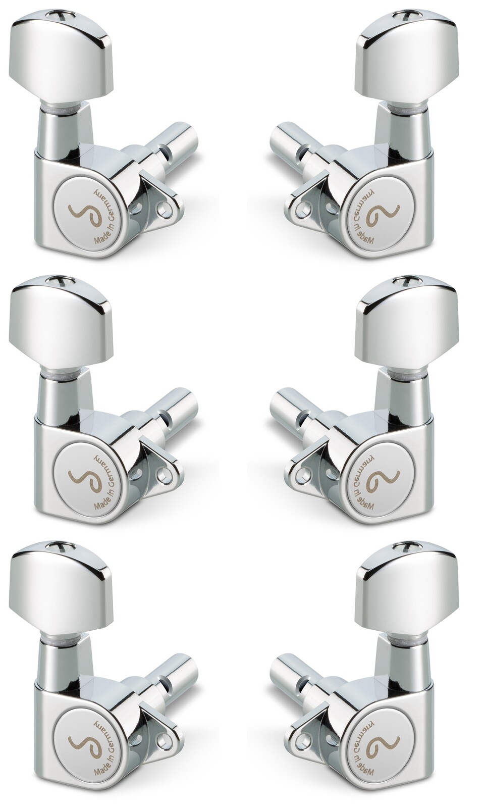 Schaller M6 135 3 left + 3 right Chrome Locking 21,0