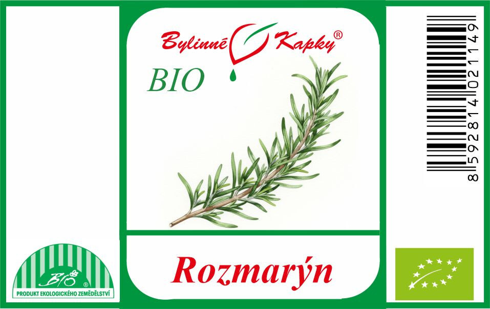 Rozmarýn BIO - bylinné kapky (tinktura) 50 ml