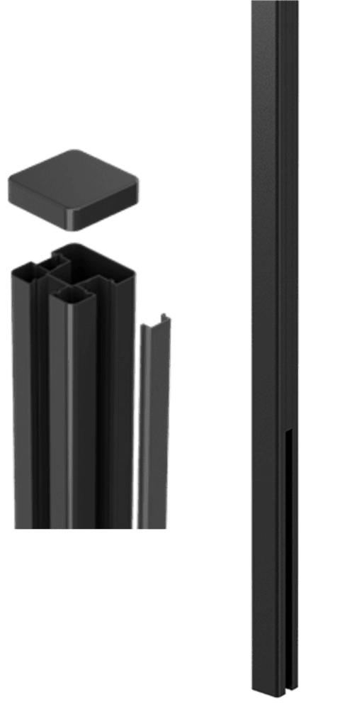 Hliníkový sloupek k plotu KETER 240 cm - antracit