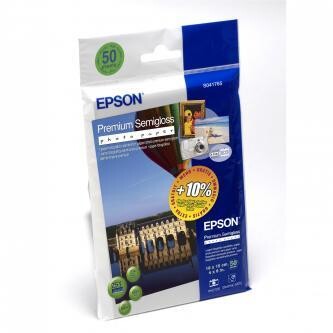 Epson Premium Semigloss Photo Paper, C13S041765, foto papír, lesklý, bílý, 10x15cm, 4x6