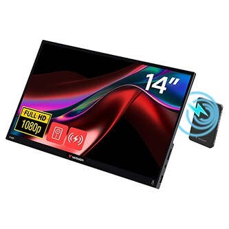 Verbatim přenosný dotykový monitor s powerbankou, LIGHT, 14