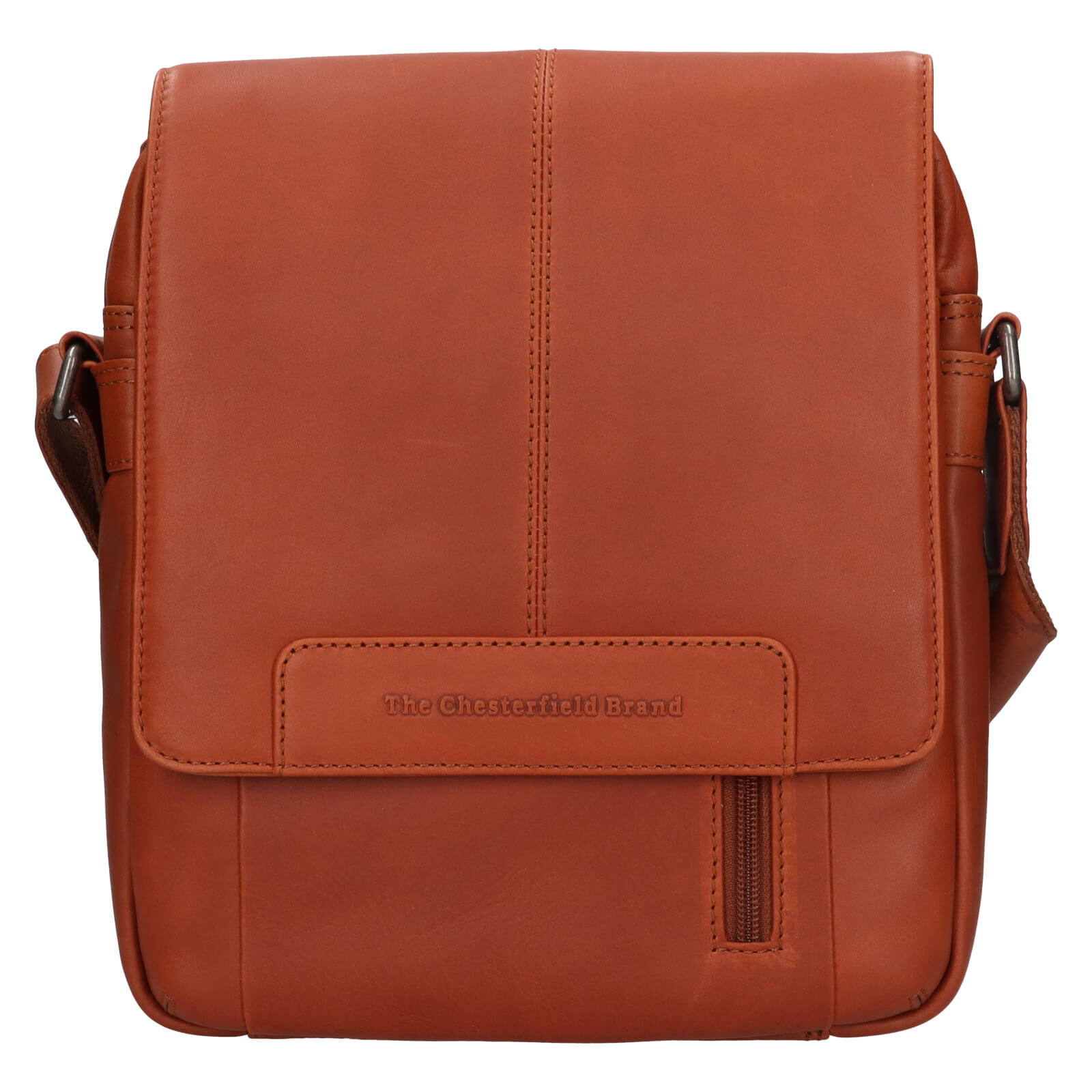 Pánská kožená taška přes rameno The Chesterfield Brand Remy - koňak