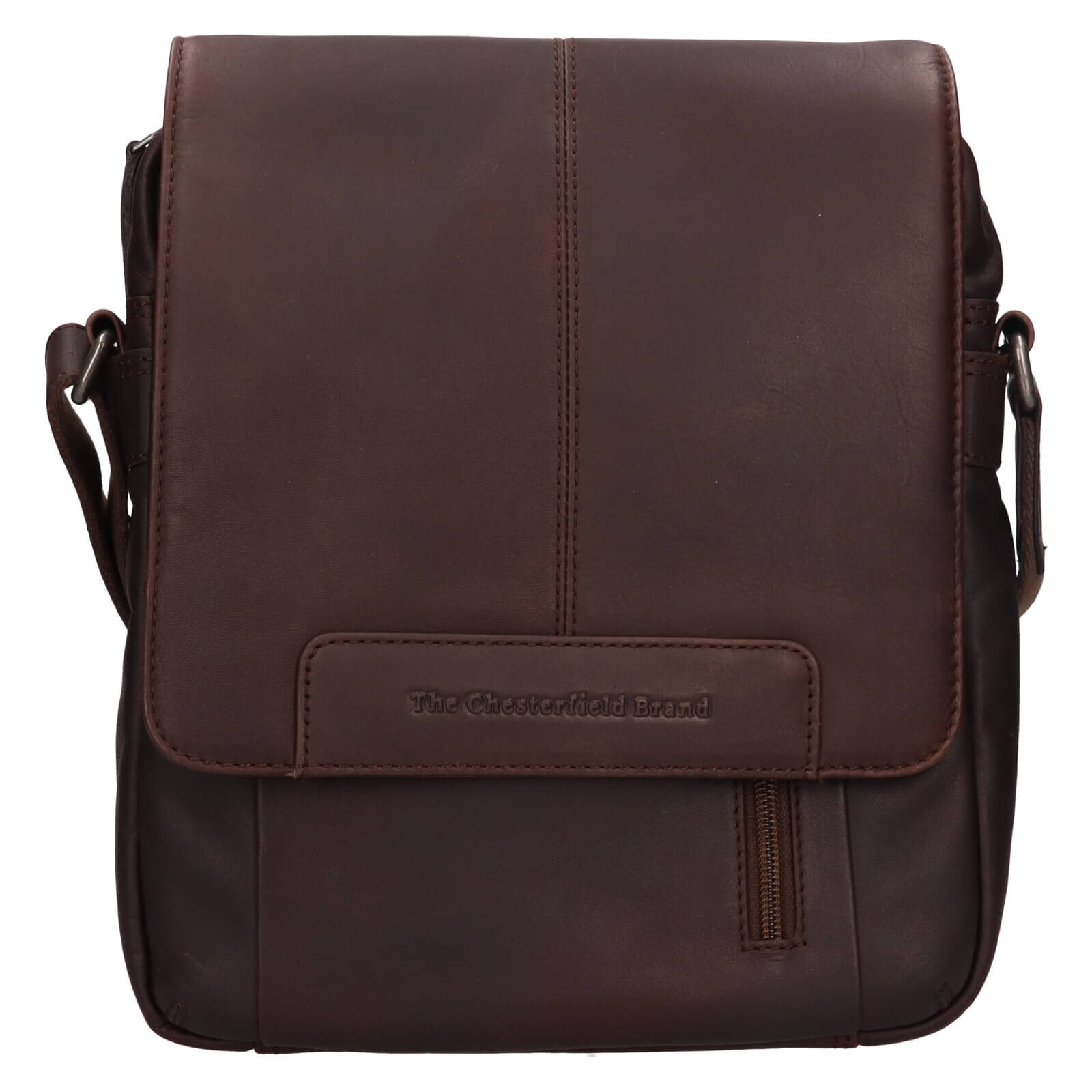 Pánská kožená taška přes rameno The Chesterfield Brand Remy - hnědá