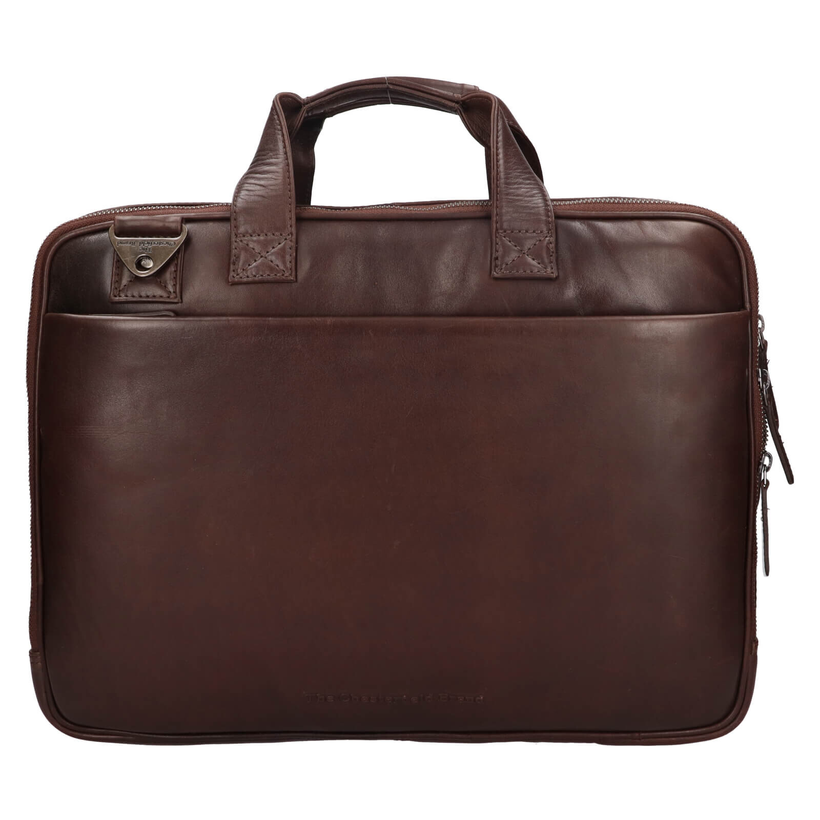 Pánská kožená taška na notebook The Chesterfield Brand Iseo - tmavě hnědá