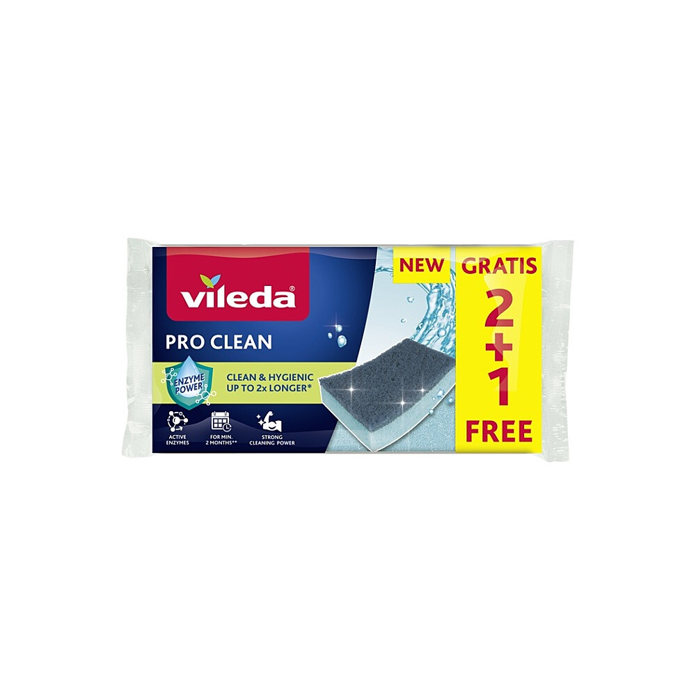 VILEDA Pro Clean Houbička 2 + 1 kus