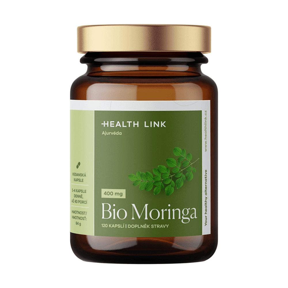 HEALTH LINK BIO Moringa kapsle 400 mg 120 kapslí