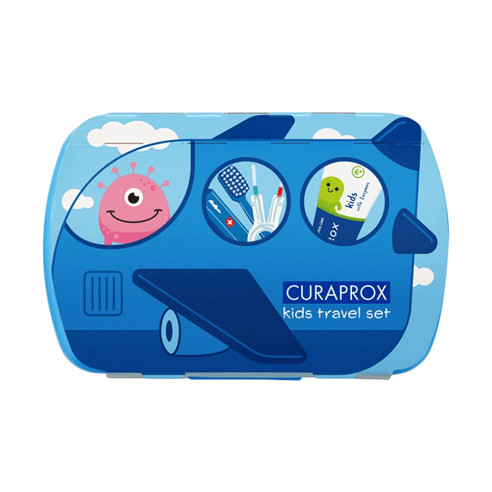 Curaprox Travel set KIDS modrý