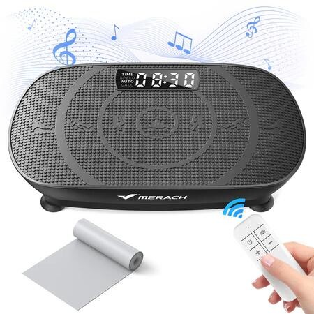 MERACH 2398 Vibrační podložka pro celé tělo, šedá