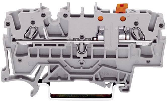 WAGO 2002-1671 oddělovací svorka 5.20 mm pružinová svorka osazení: L šedá 1 ks