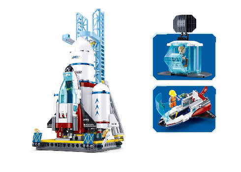 Stavebnice Sluban Space Středisko pro start raketoplánu M38-B1199