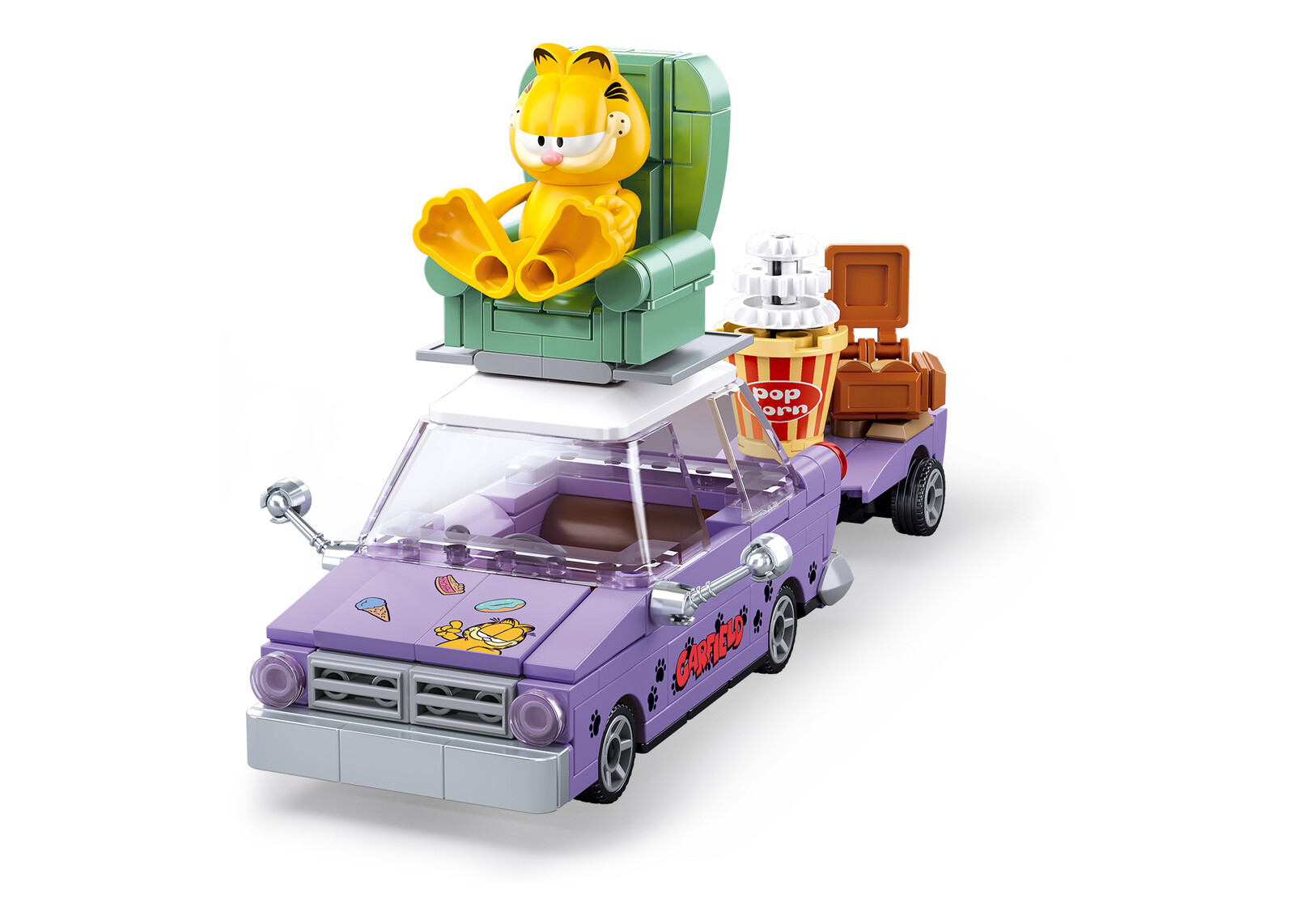 Stavebnice Sluban Garfield Bláznivá jízda M38-B1222